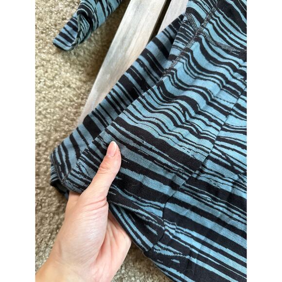 Ibex Juliet Wool Blue Black Zip Tunic Sweater Sweatshirt - Picture 10 of 11